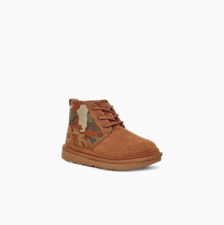 UGG Neumel II Brown Camo Boots for Kids (JHPK17629)